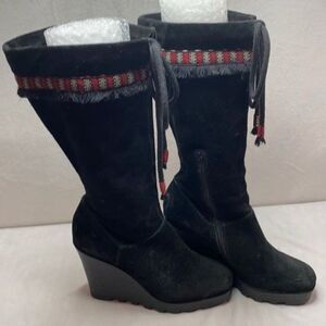 Diane Von Furstenberg - 'Jimson' Wedge Boots black